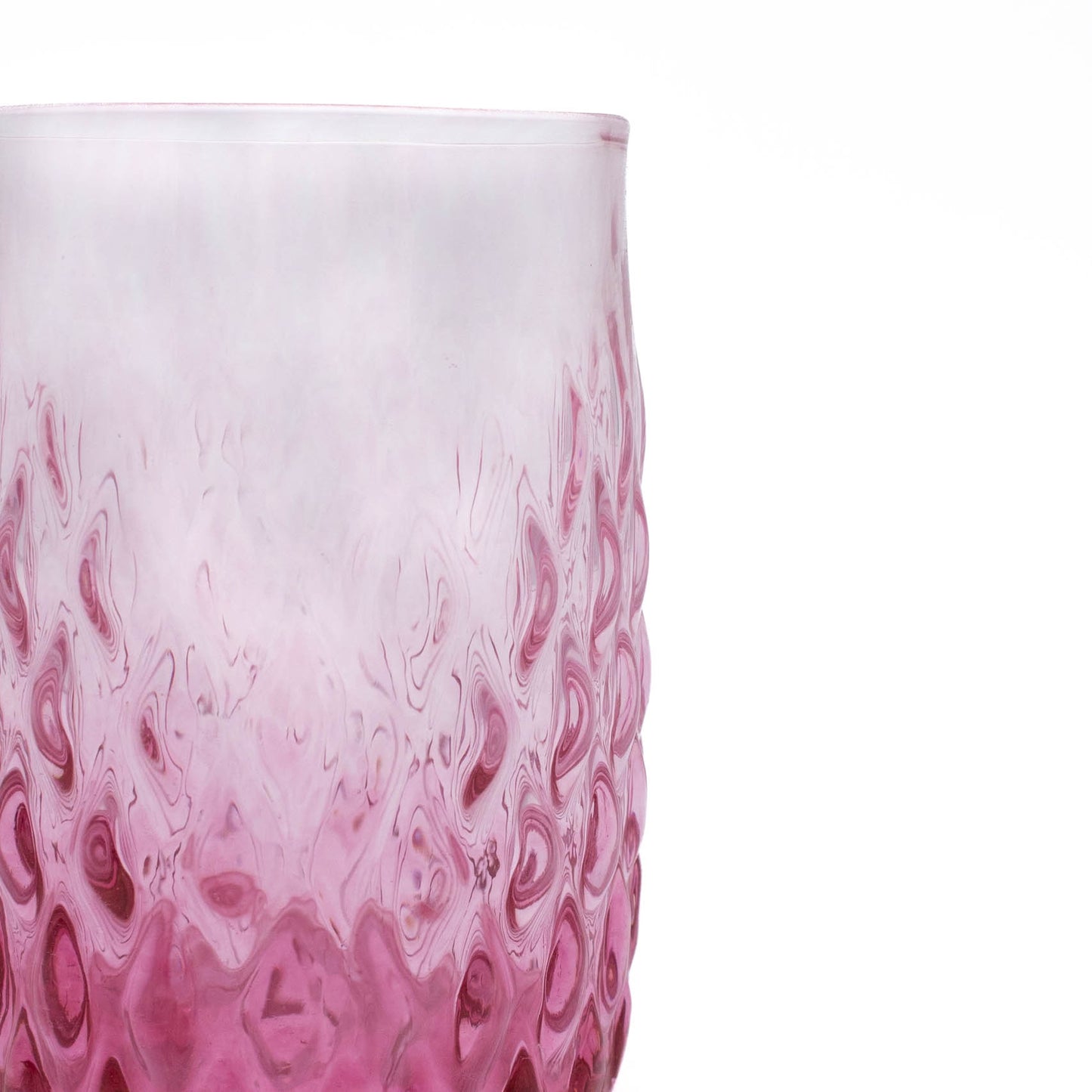 Pink Gem Glass Cup