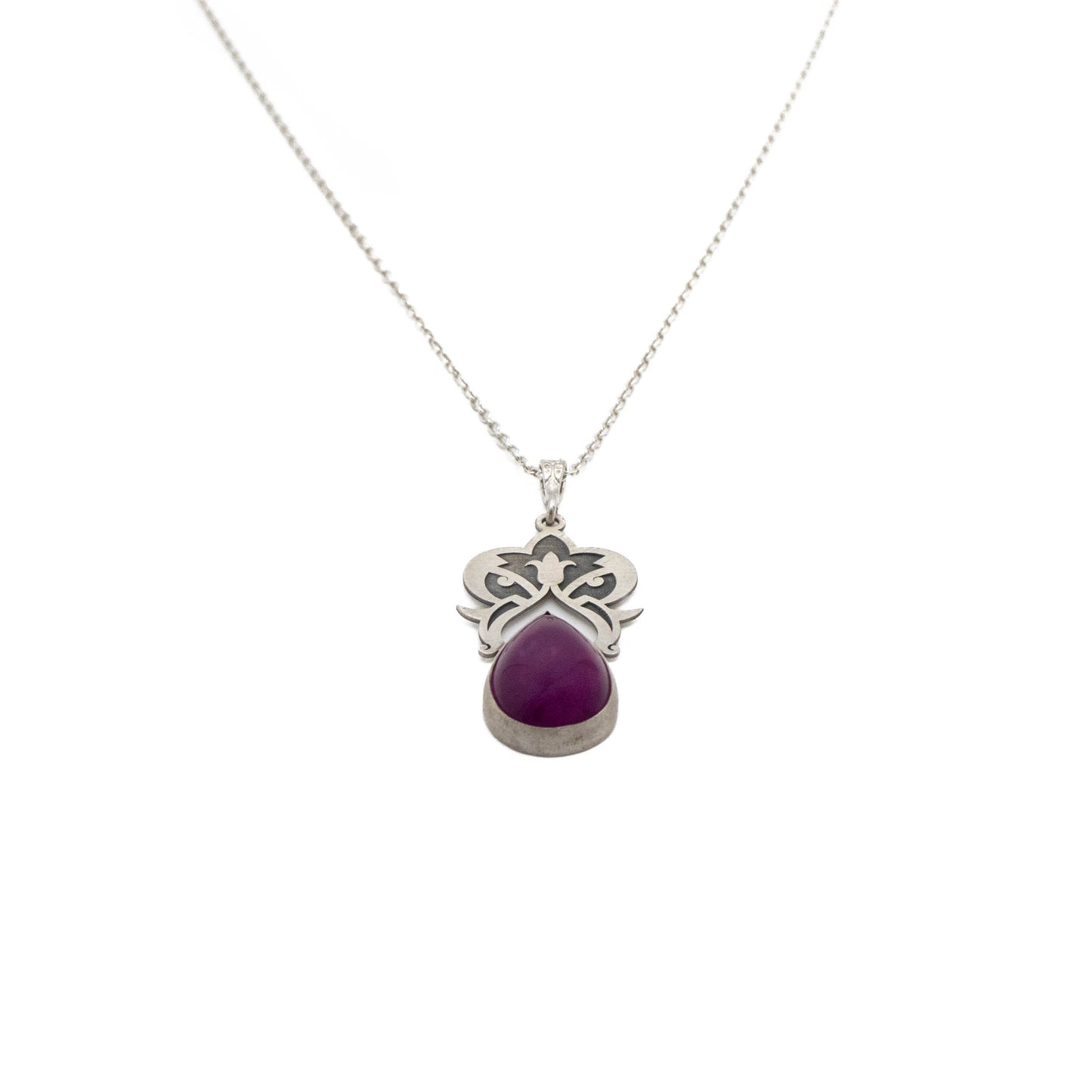 Pink Jade Stone Necklace