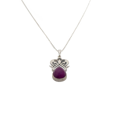 Pink Jade Stone Necklace