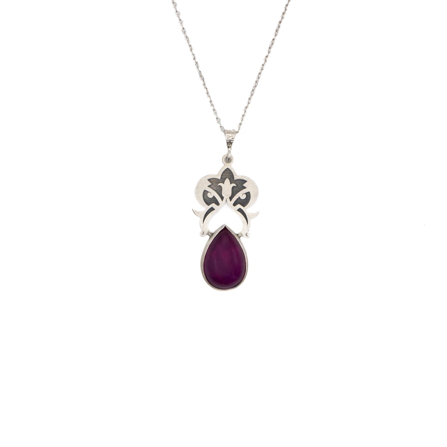 Pink Jade Stone Necklace