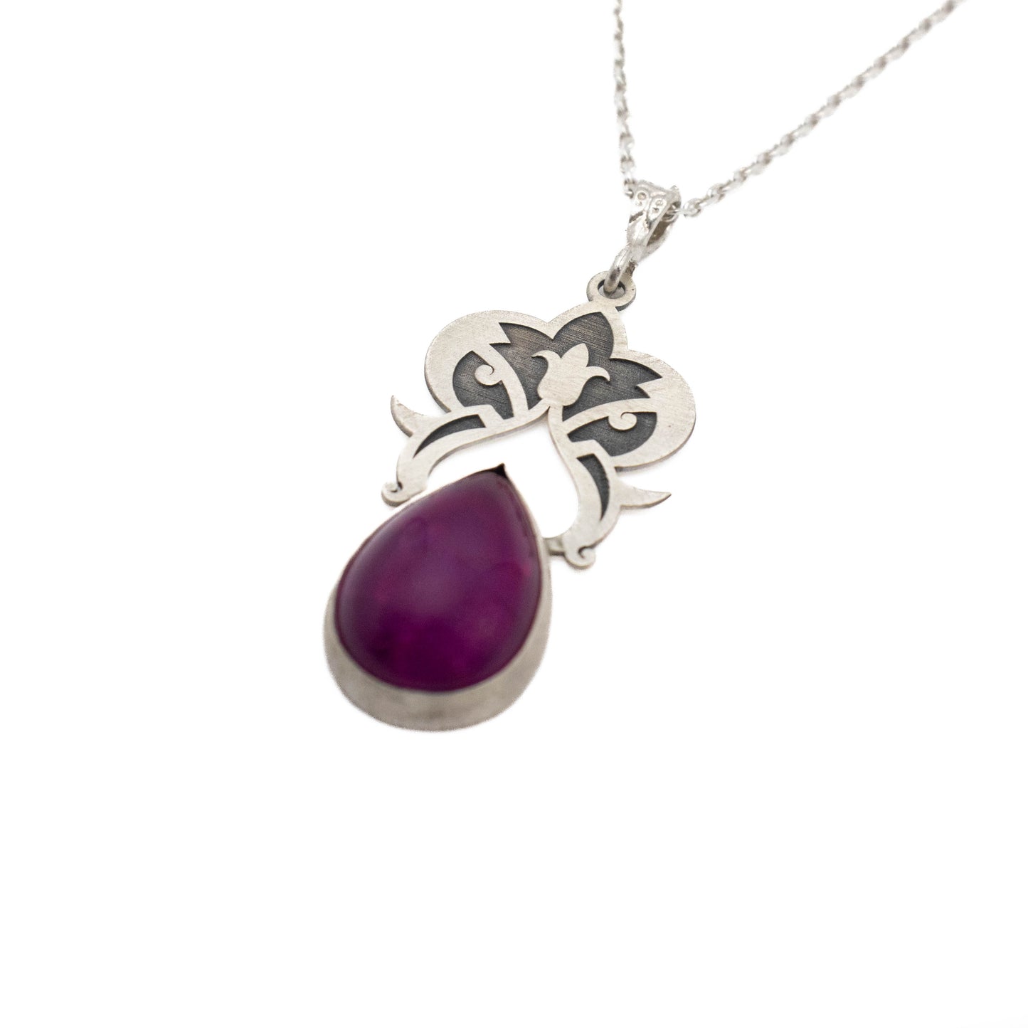 Pink Jade Stone Necklace