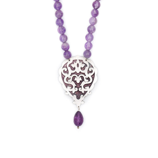 Amethyst Beads Necklace