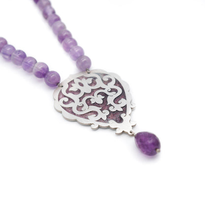 Amethyst Beads Necklace