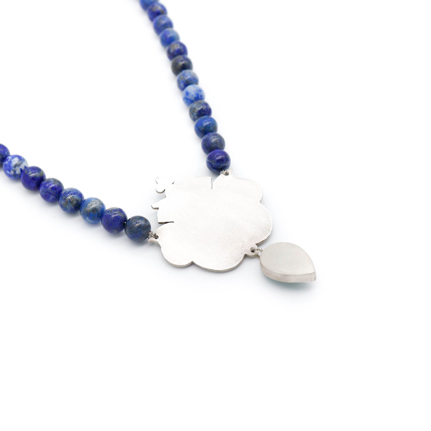 Lapis Beads and Aventurine Stone Necklace