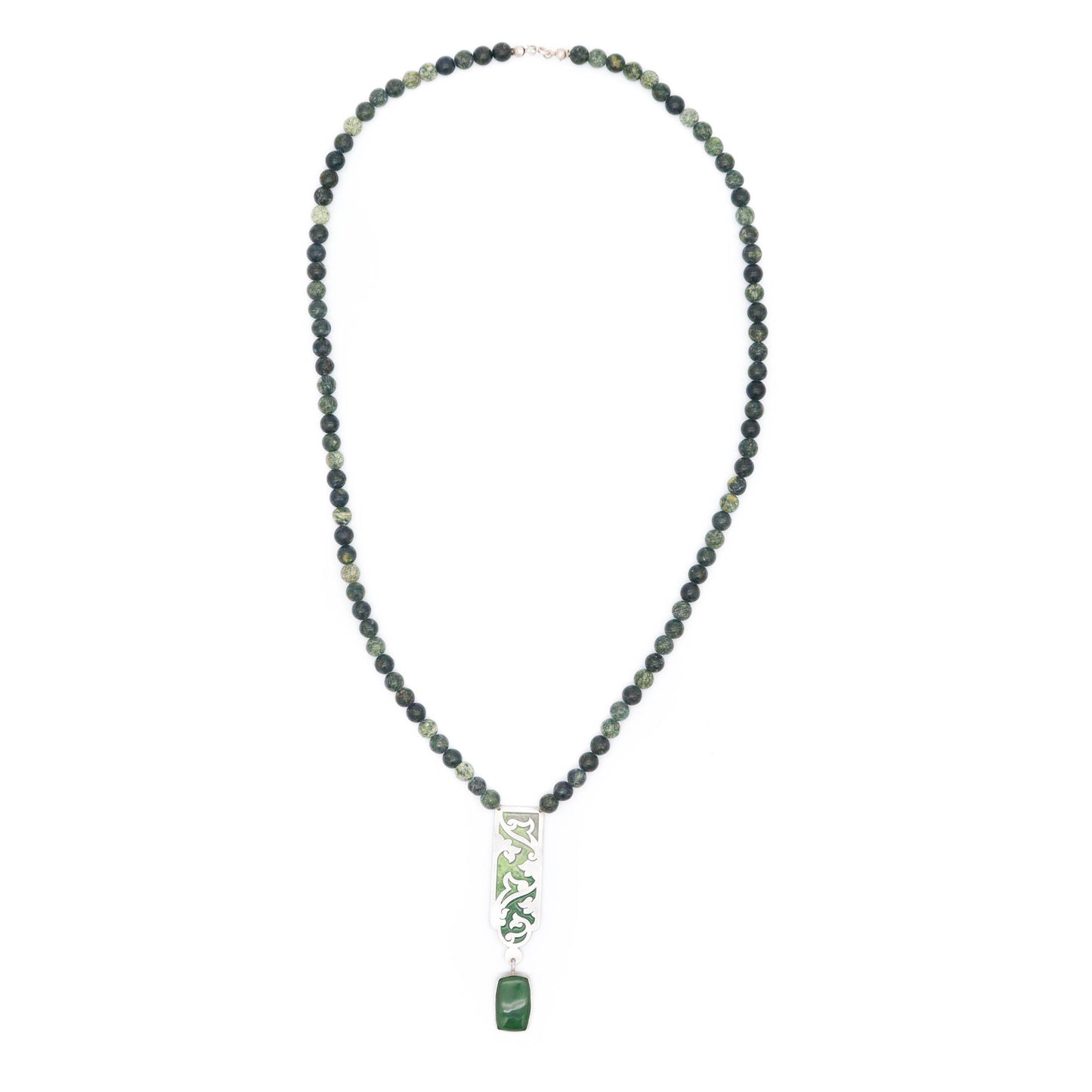 Jasper Beads and Canadian Jade Stone Necklace