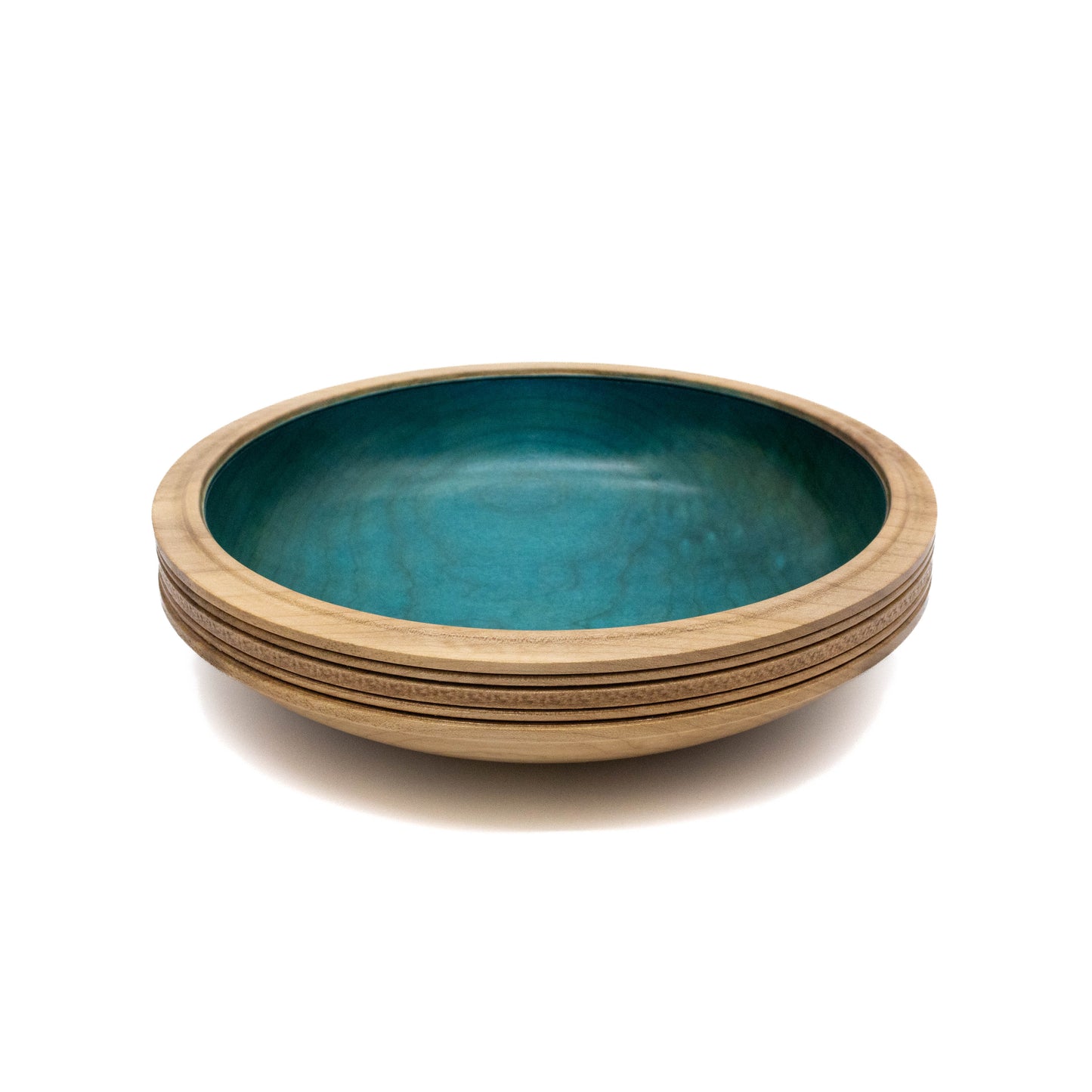 Dyed Blue Maple Dish
