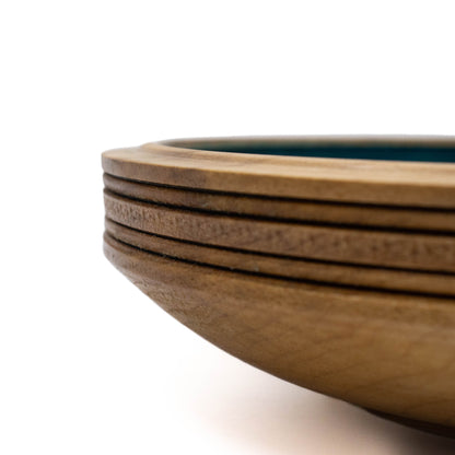 Dyed Blue Maple Dish