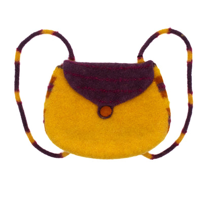 Yellow Felted Backpack by Deborah Dumka