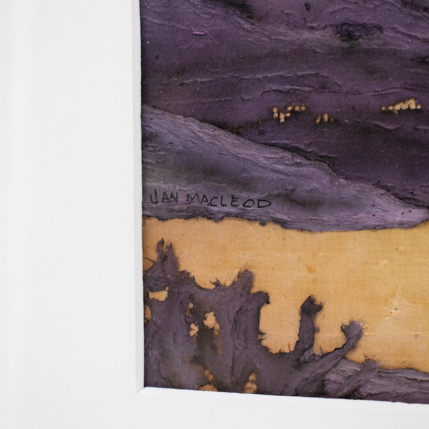 Sunset Over English Bay - Framed Paper Collage