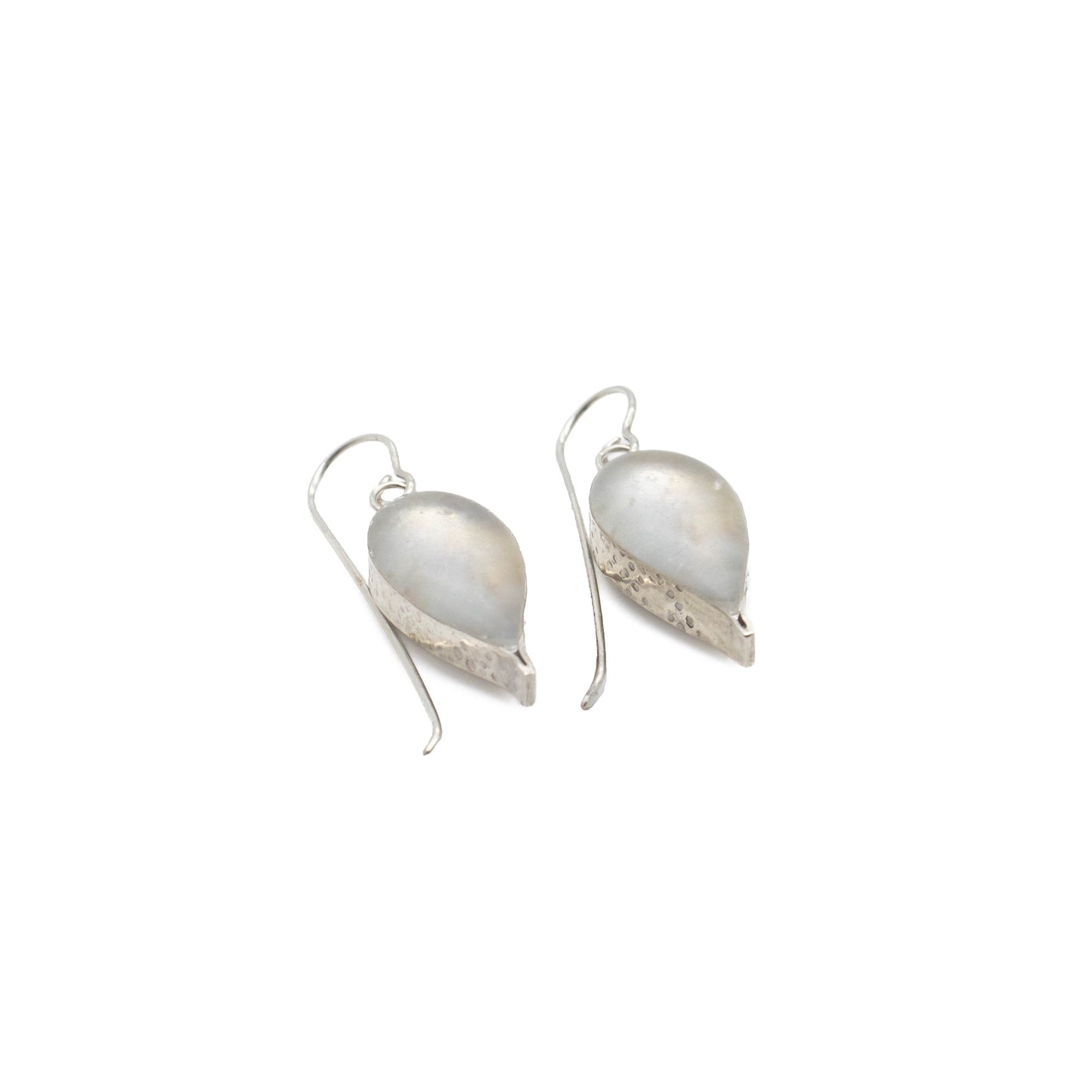 Silver Resin Earrings