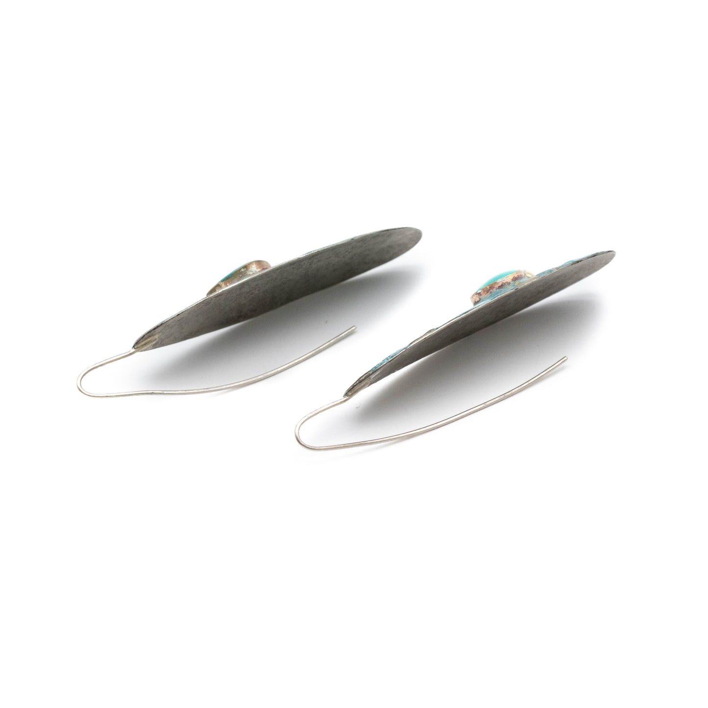 Oval Enamel Earrings