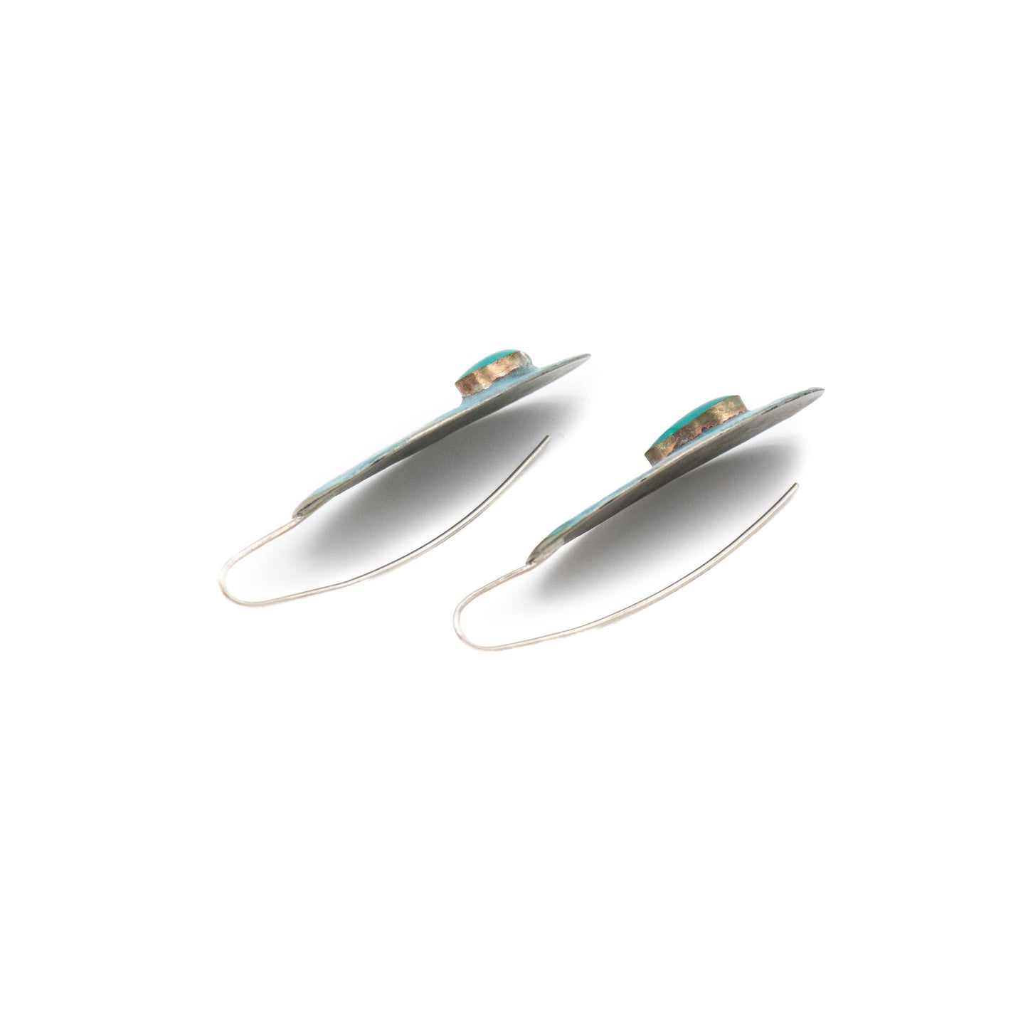 Oval Enamel Earrings