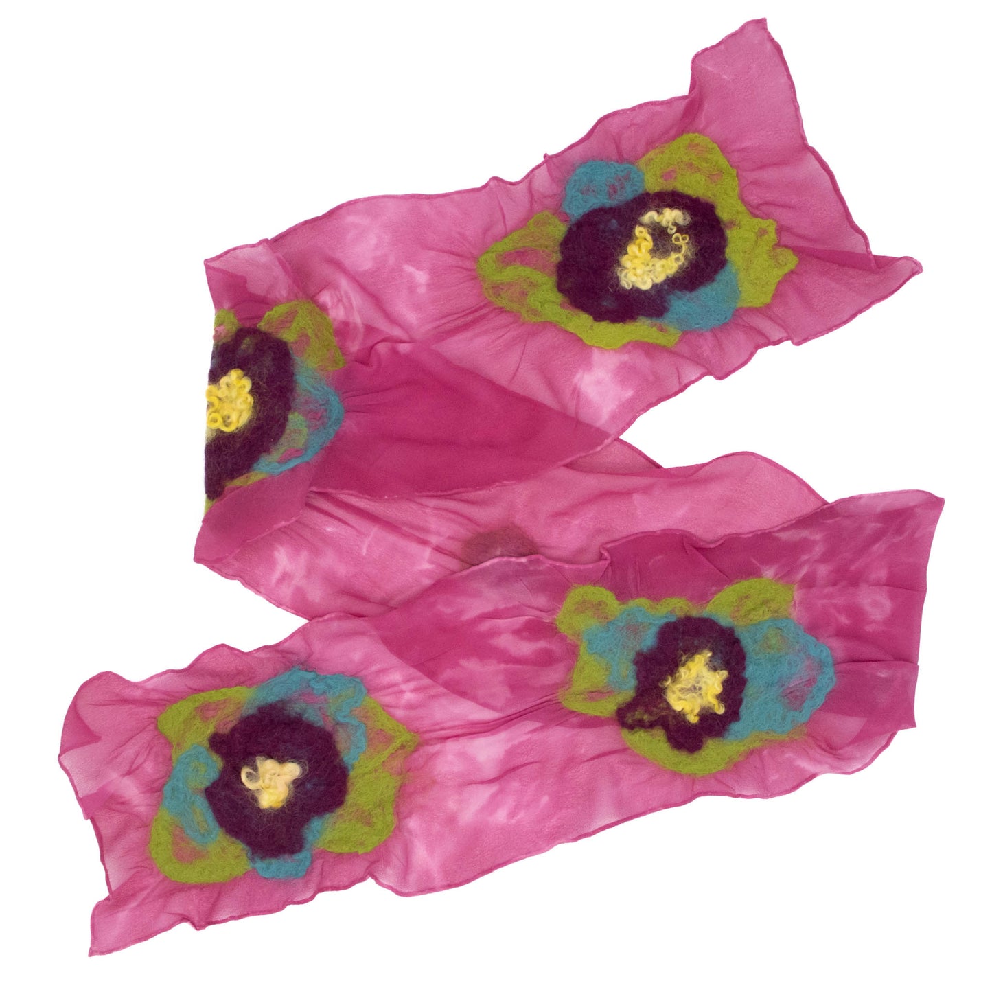 Silk Chiffon With Wool Scarf #263