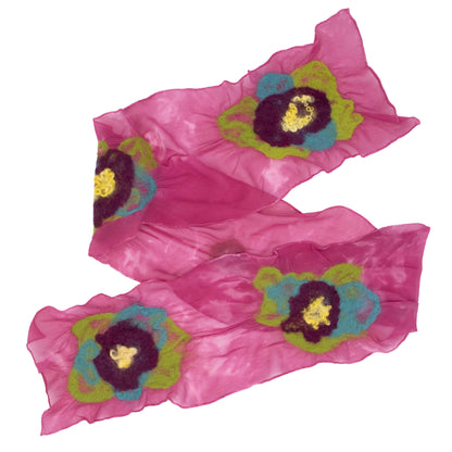 Silk Chiffon With Wool Scarf #263