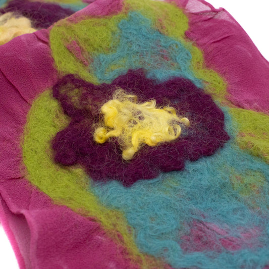 Silk Chiffon With Wool Scarf #263
