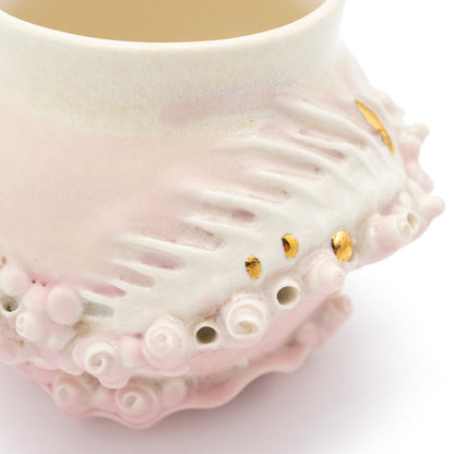 Bones Mug in Rose with Gold