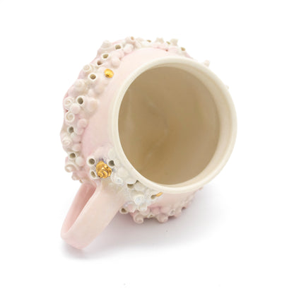 Bones Mug in Rose with Gold