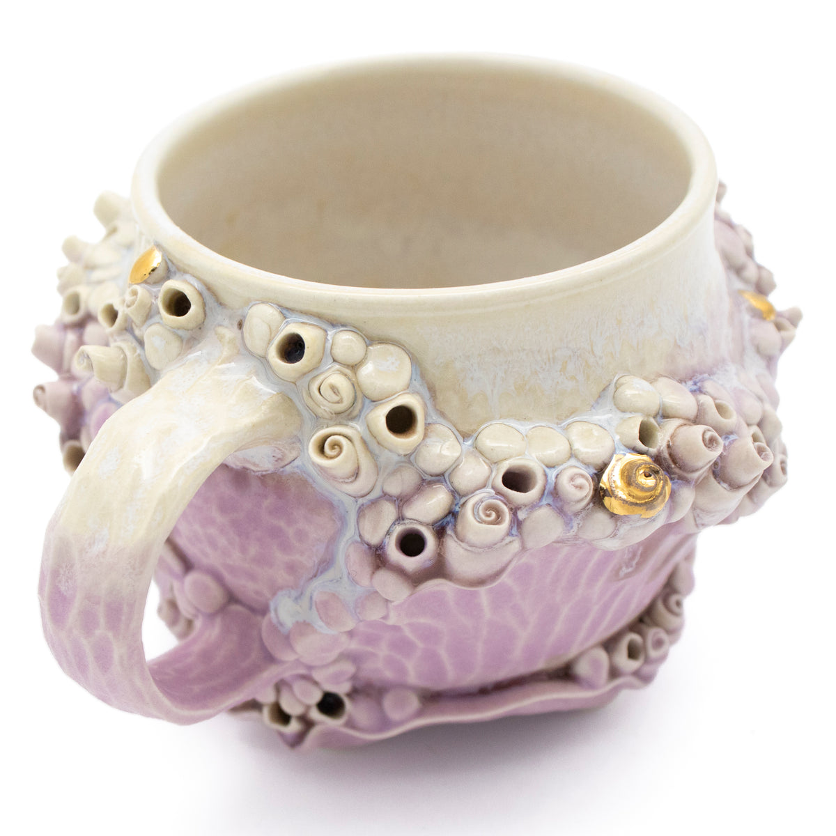 Teacup in Lavender with Gold