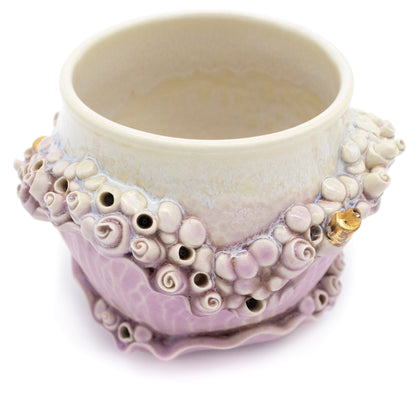 Teacup in Lavender with Gold
