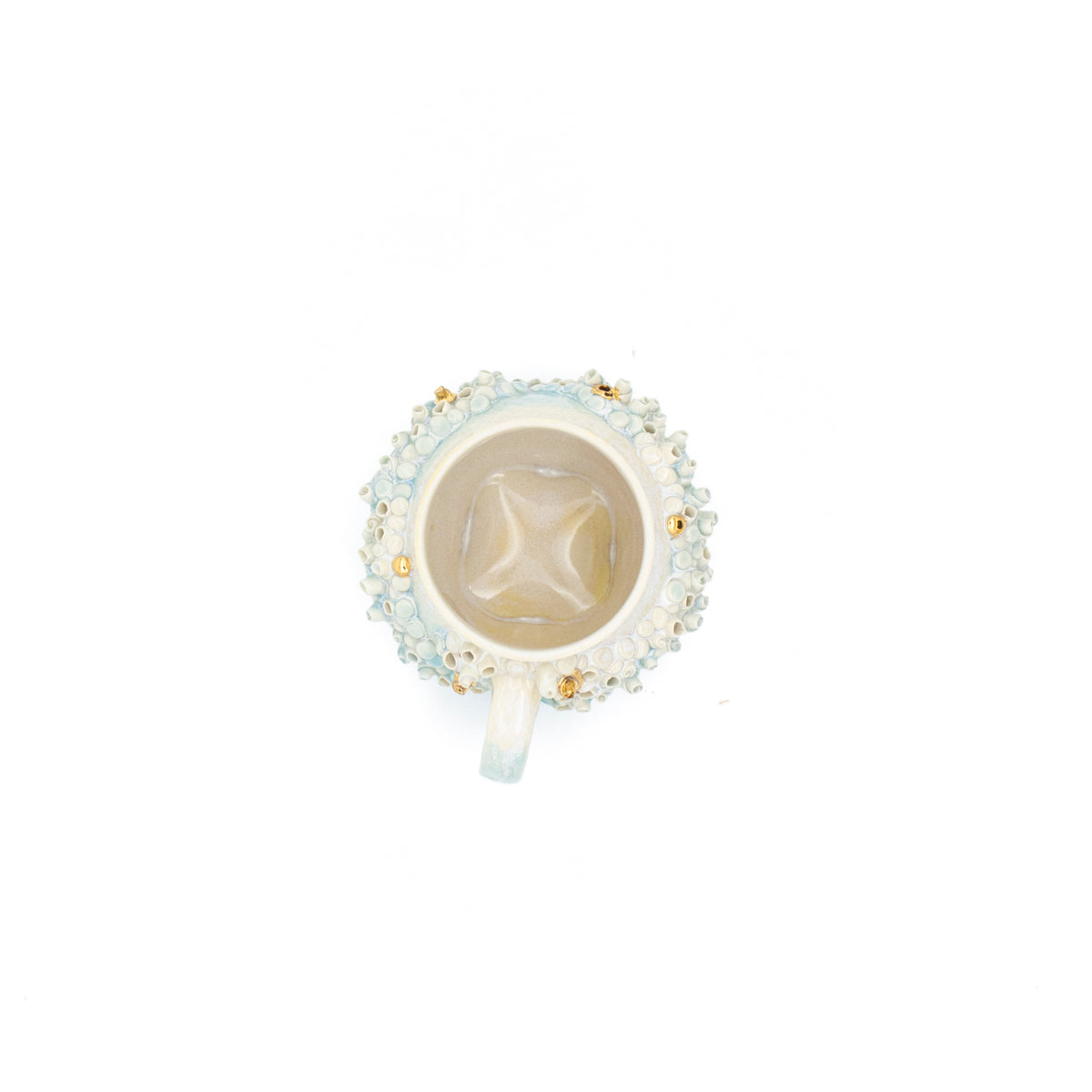 Teacup in Blue with Gold