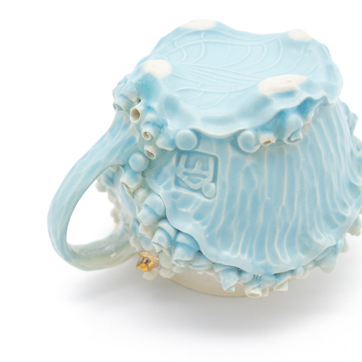 Teacup in Blue with Gold