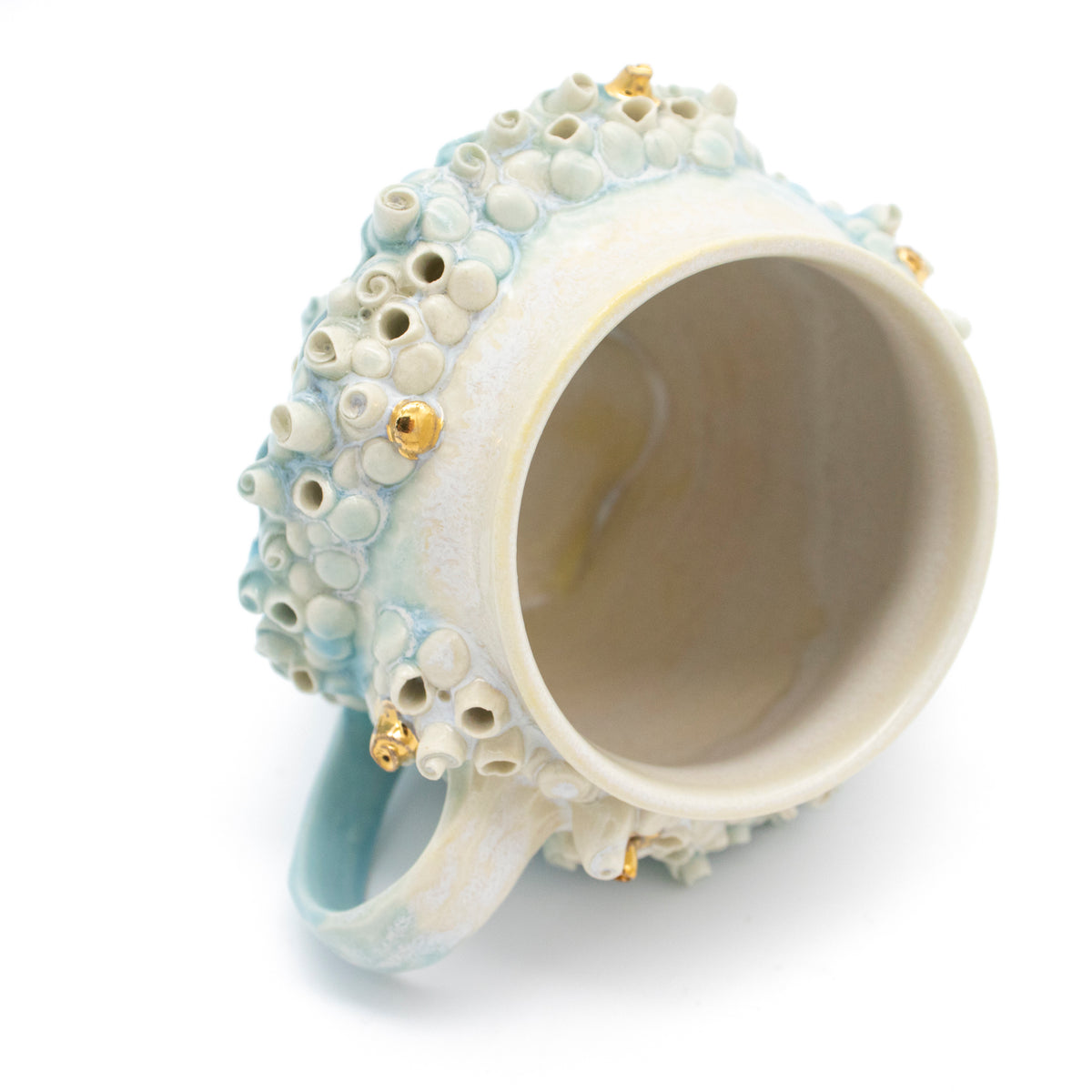 Teacup in Blue with Gold