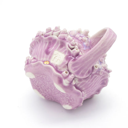Bones Teacup in Lavender with Gold