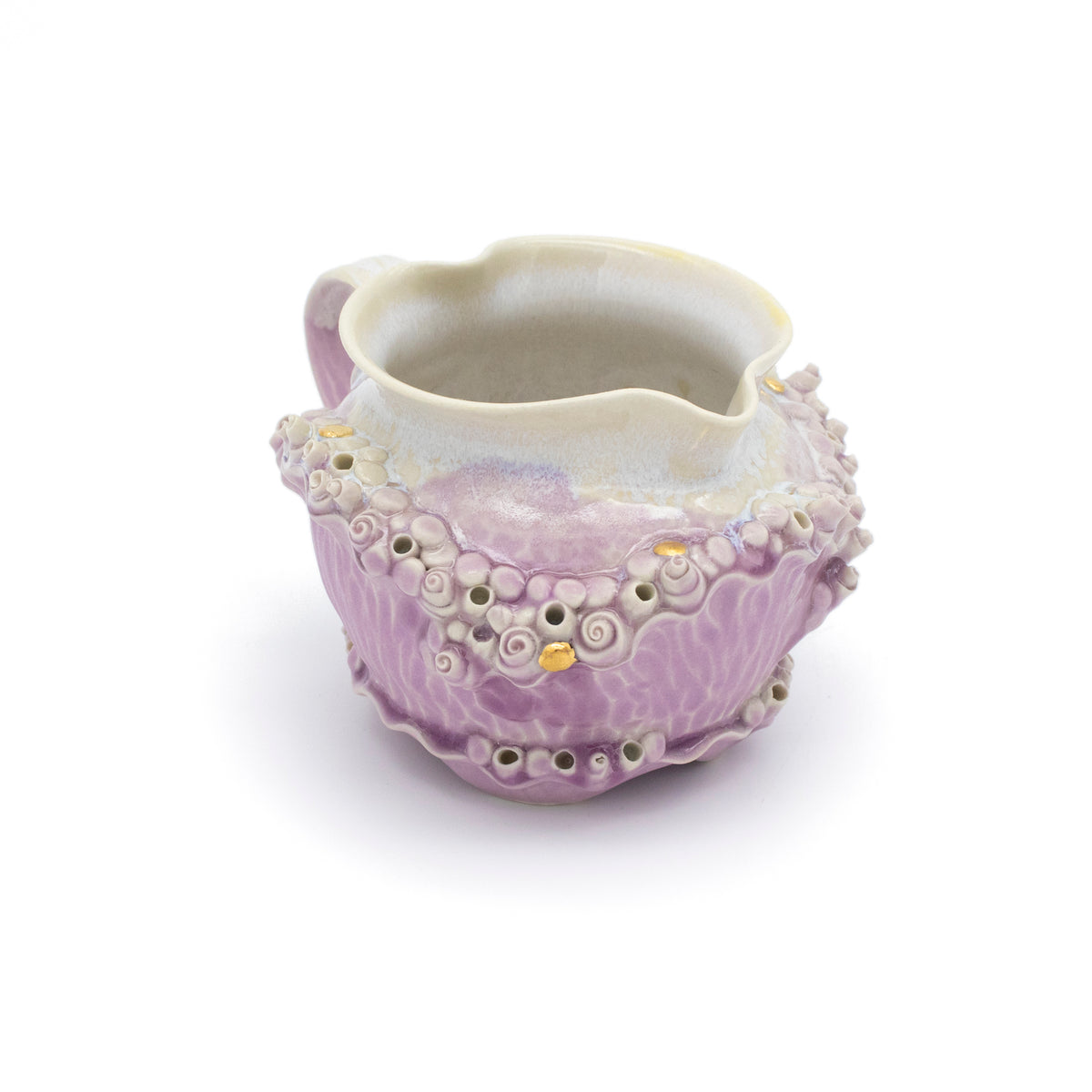 Pitcher in Lavender with Gold