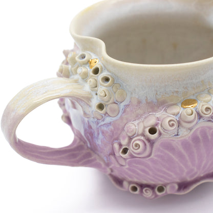Pitcher in Lavender with Gold