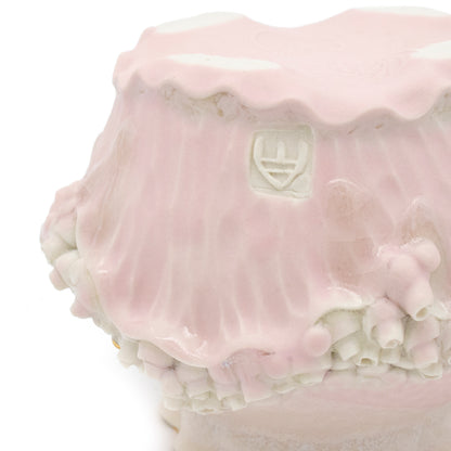 Bones Sugar Pot in Rose with Gold