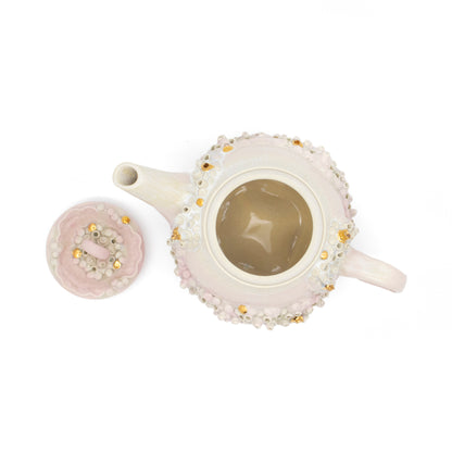 Teapot in Rose with Gold