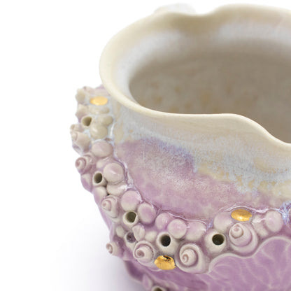 Pitcher in Lavender with Gold