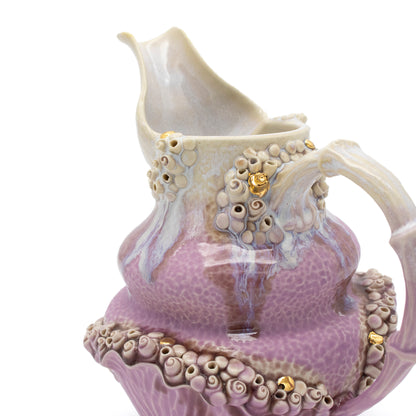 Ewer in Lavender with Gold