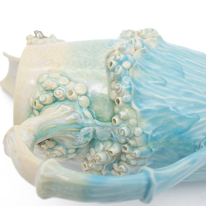 Ewer in Blue with White Gold