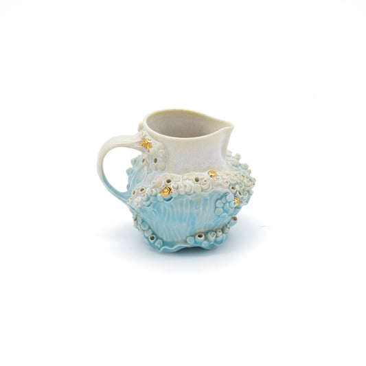 Pitcher in Blue with Gold