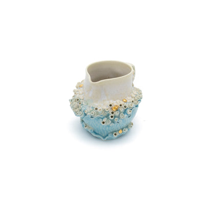 Pitcher in Blue with Gold