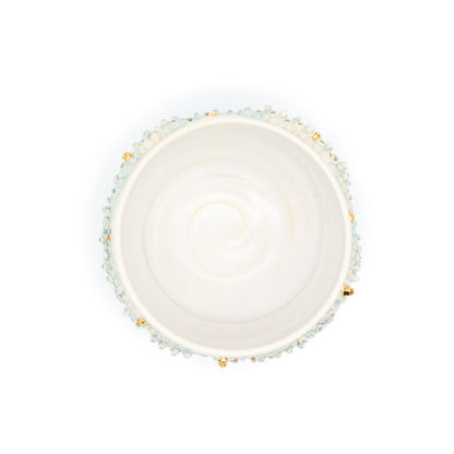 Large Bowl in Blue with Gold
