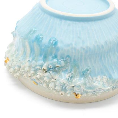 Large Bowl in Blue with Gold