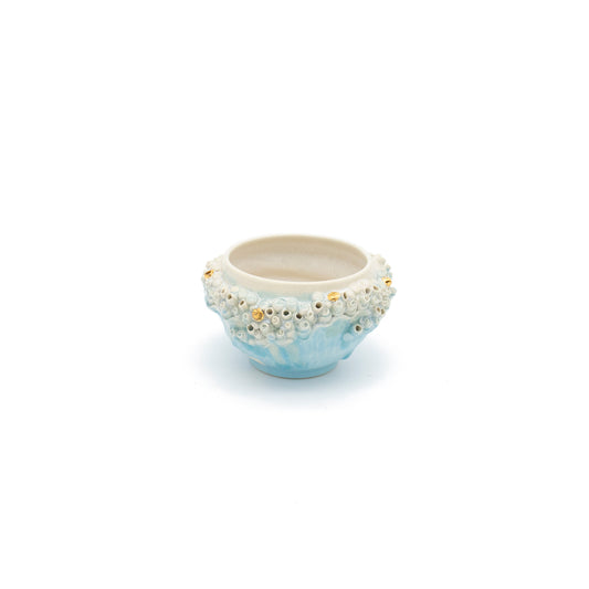 Small Bowl in Blue with Gold