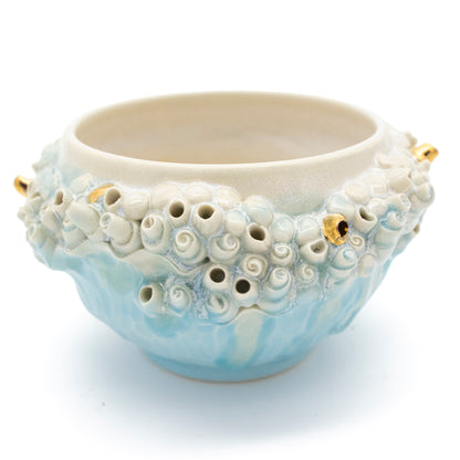 Small Bowl in Blue with Gold
