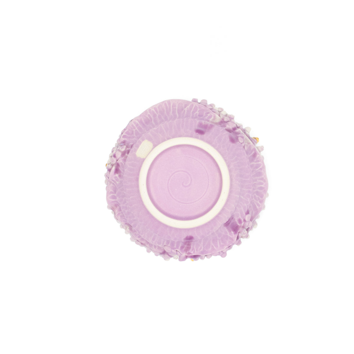Medium Bowl in Lavender with Gold