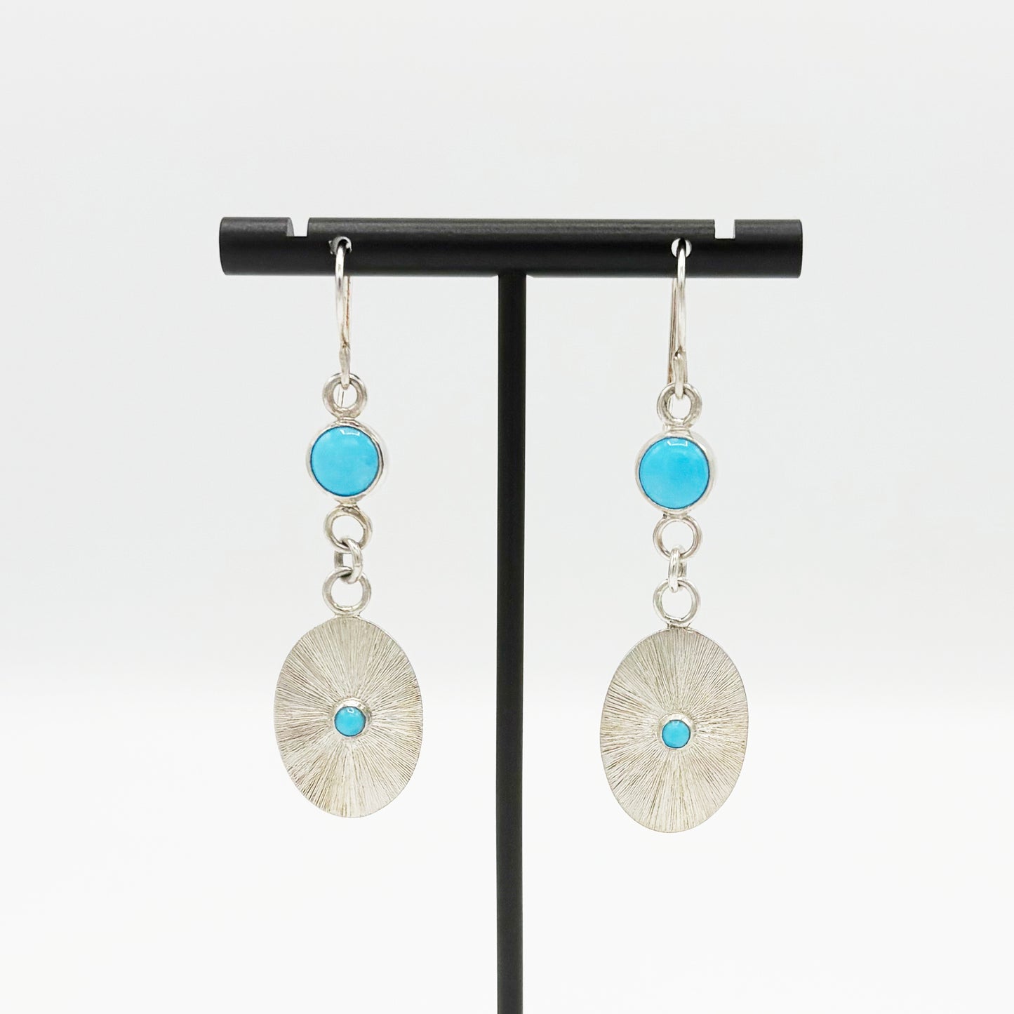 Turquoise and Silver Earrings