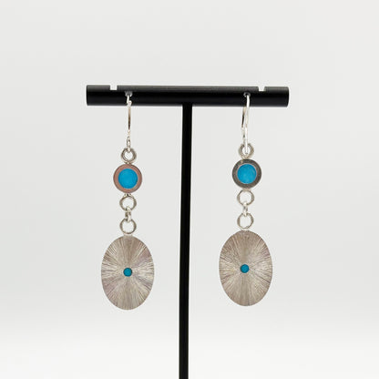 Turquoise and Silver Earrings