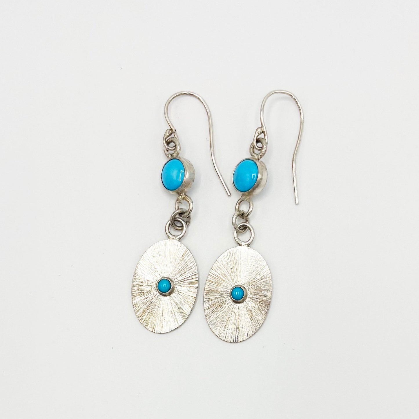 Turquoise and Silver Earrings