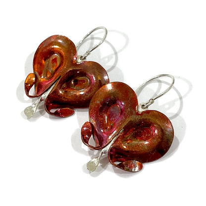 Bleeding Heart Earrings Pink