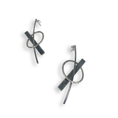 Textured Circle Earrings