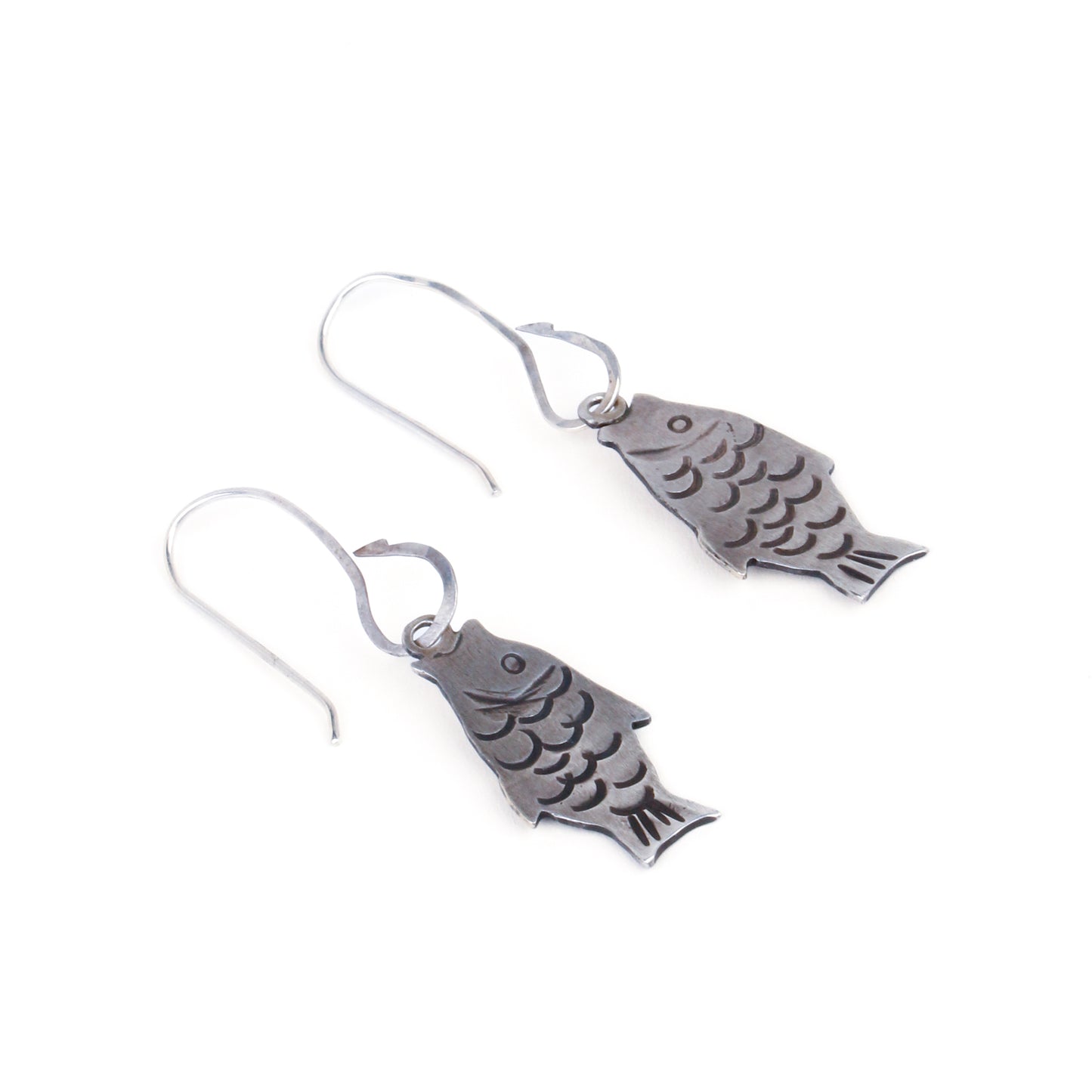 Hooked Fish Earrings