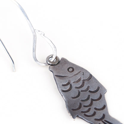 Hooked Fish Earrings