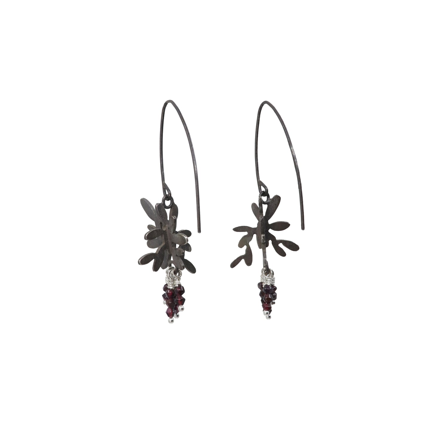 Shadow Garnet Earrings