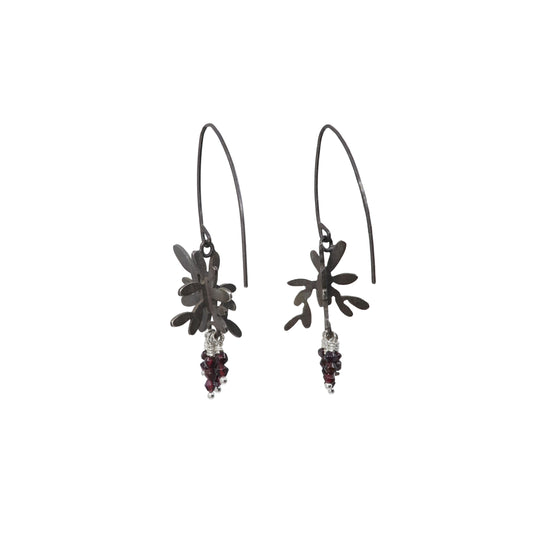 Shadow Garnet Earrings